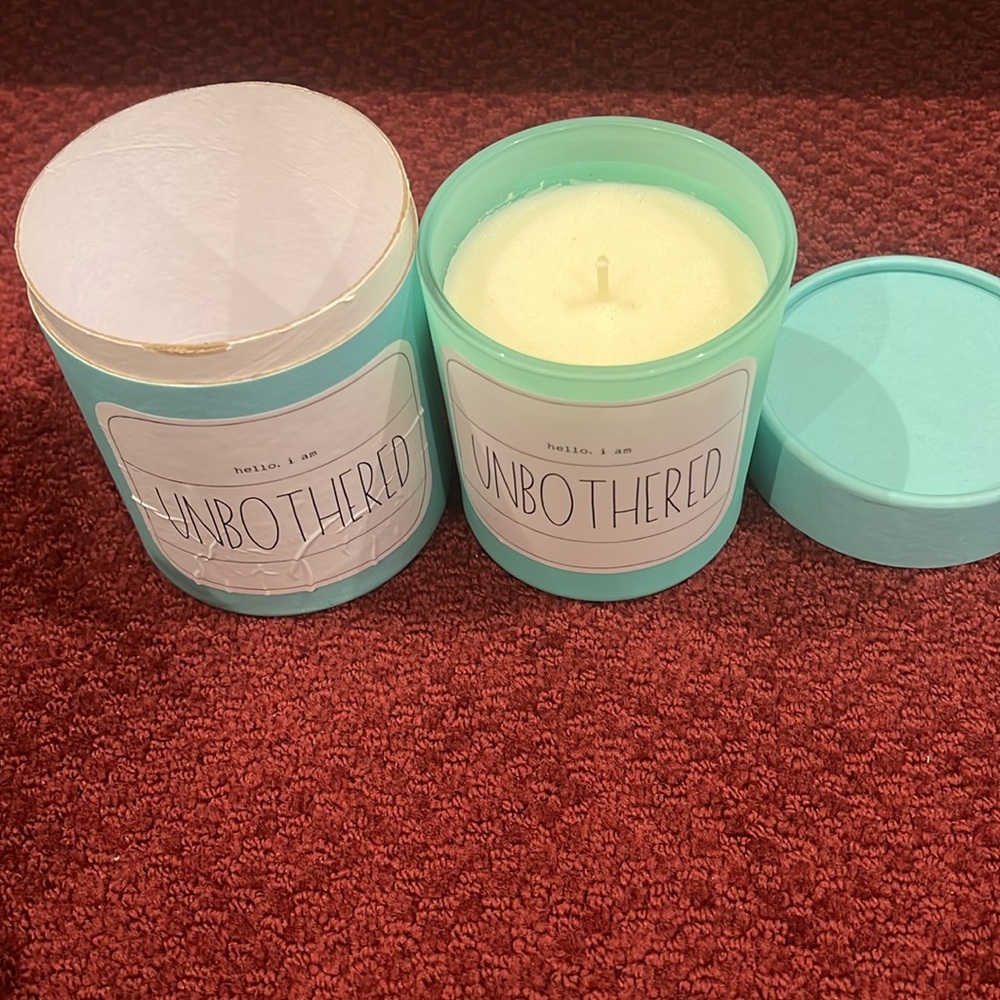Candle Hello I am Unbothered Case Kenny Candle NWOT host pick